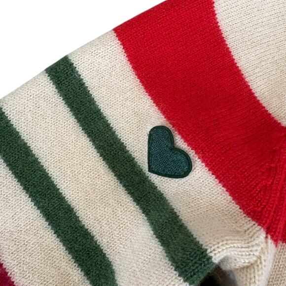 VTG Brooks Brothers Red Fleece Striped Wool Sweater Academia Preppy Sailor Multi - Picture 8 of 8